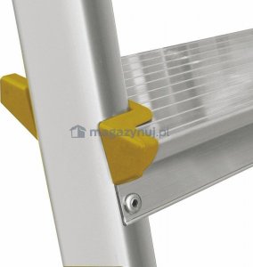 DRABEST Drabina aluminiowa, 8 stopni wytrzymałość: 125-150 kg (wytrzymałość 125 kg) 6