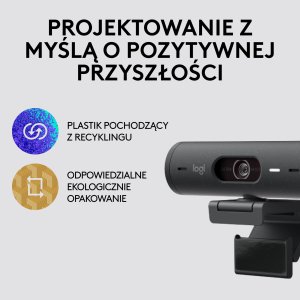 Kamera internetowa Logitech Brio 500 Graphite (960-001422) 11