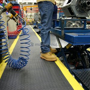 Coba Antyzmęczeniowa mata stanowiskowa Deckplate. Wym. 1,2 x 18,30 m (Kolor: czarno-żółty) 4