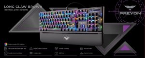 Klawiatura PREYON Long Claw Brown Gateron Brown (PLCB104B) 11