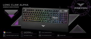 Klawiatura PREYON Long Claw Alpha (PLCA104B) 9