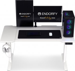 Biurko Endorfy Atlas L Electric Białe 150 cmx78 cm 10