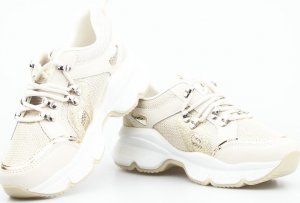 Seastar Sneakersy z mieniącą się siateczką złote-39 4