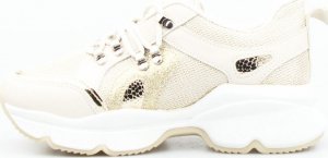 Seastar Sneakersy z mieniącą się siateczką złote-40 5