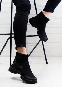 Seastar Sneakersy ze skarpetką czarne-37 7
