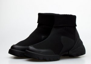 Seastar Sneakersy ze skarpetką czarne-38 4