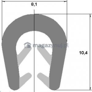 ASTAT Zabezpieczenie przeciwuderzeniowe krawędzi BT02 - 10x8mm 2