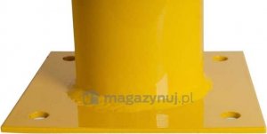 Elkor Akcesoria BHP Stalowy słupek ochronny z pasami odblaskowymi z kotwą montażową OS.H100.F9.1021.NAKL-K 4