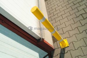 Elkor Akcesoria BHP Stalowy słupek ochronny z pasami odblaskowymi z kotwą montażową OS.H100.F9.1021.NAKL-K 5