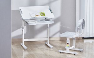 Mozos Biurko dziecięce krzesło z regulacją (DC-SET-GREY) 2