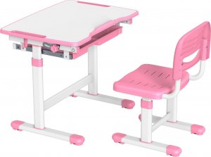 Mozos Biurko dziecięce + krzesło z regulacją dla dzieci 2-12 lat (DC-SET-PINK) 4