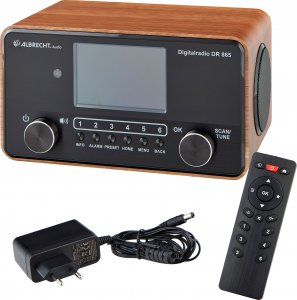 Radio Albrecht DR 865 Senior Digitalradio drewno-czarny 3