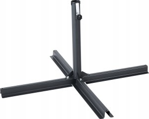 Beliani Metalowy stojak pod parasol ogrodowy czarny VICCHIO! 3
