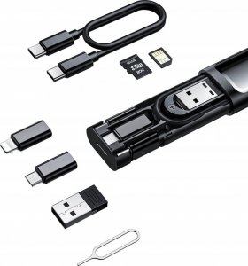 Mcdodo PODRÓŻNY ZESTAW KABLI ADAPTERÓW Z ETUI 9W1 WF-1720 14
