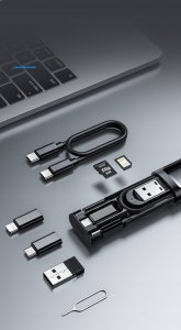 Mcdodo PODRÓŻNY ZESTAW KABLI ADAPTERÓW Z ETUI 9W1 WF-1720 10