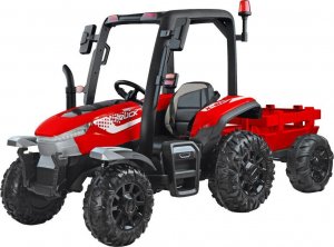 Jokomisiada Duży Traktor dla dziecka z przyczepą 4x4 z pilotem dla rodzica PA0266 4