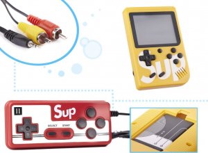 Kontext Konsola przenośna mini do gier retro pad żółta 4