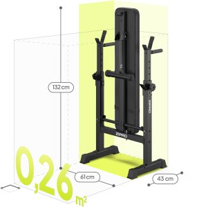 Zipro Ławka prosta pod sztangę Core (składana) 4