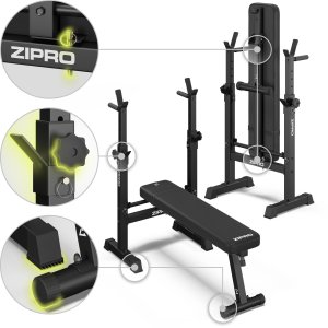 Zipro Ławka prosta pod sztangę Core (składana) 10
