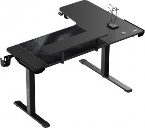Biurko Ultradesk Winger Czarne 155 cm x 111 cm 7