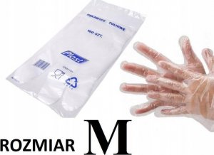 PLAST Rękawice foliowe jednorazowe M 100 szt 2