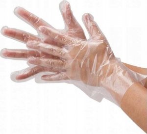 PLAST Rękawiczki jednorazowe foliowe r. L 100 szt. 2