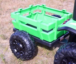 Super-Toys Duży traktor z przyczepą 24V, 4X4 BLT206 18