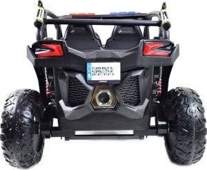 Super-Toys MEGA BUGGY UTV POLICJA TURBO R FOX DLA 2 DZIECI 4X200 W, 24V, SUPER MOC, WSPOMAGANIE/XB2118 15