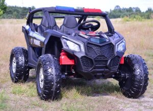 Super-Toys MEGA BUGGY UTV POLICJA TURBO R FOX DLA 2 DZIECI 4X200 W, 24V, SUPER MOC, WSPOMAGANIE/XB2118 25