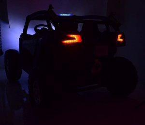 Super-Toys MEGA BUGGY UTV POLICJA TURBO R FOX DLA 2 DZIECI 4X200 W, 24V, SUPER MOC, WSPOMAGANIE/XB2118 3