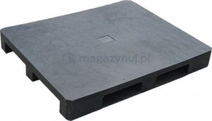 Becker Paleta plastikowa ISO 1200x1000 mm z płozami, powierzchnia antypoślizgowa (kolor czarny) 3