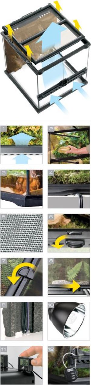Hagen EXOTERRA TERRARIUM SZKLANE 20x20x30 4