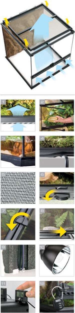 Hagen EXOTERRA TERRARIUM SZKLANE 45x45x45 4