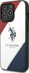 U.S. Polo Etui US Polo do iPhone 14 Pro Max 6,7" biały/white Tricolor Embossed 2