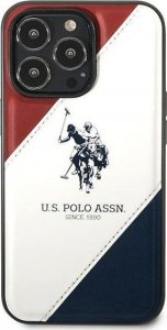 U.S. Polo Etui US Polo do iPhone 14 Pro Max 6,7" biały/white Tricolor Embossed 3