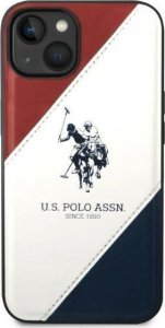 U.S. Polo Etui US Polo do iPhone 14 6,1" biały/white Tricolor Embossed 3