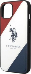 U.S. Polo Etui US Polo do iPhone 14 6,1" biały/white Tricolor Embossed 5