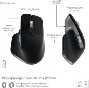 Mysz Logitech MX Master 3S for Mac Space Gray (910-006571) 5