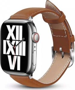 Crong Noble Band - Pasek ze skóry naturalnej do Apple Watch 38/40/41 mm (Mokka) 2