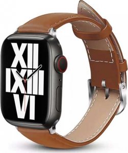 Crong Noble Band - Pasek ze skóry naturalnej do Apple Watch 38/40/41 mm (Mokka) 3