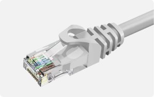 ZOY ZOY 3 Kable Sieciowe Ethernet 0,5m Cat. 6a UTP CCA Szary + Niebieski + Żółty 4
