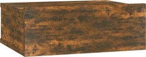 vidaXL Wisząca szafka nocna, przydymiony dąb, 40x30x15 cm 2