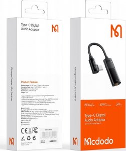 Adapter USB Mcdodo CA-1880 USB-C - Jack 3.5mm Czarny 14