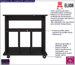 Elior Biały kontener biurkowy - Santina 10X 2