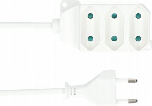 Jonex Przedłużacz 3-gniazda b/u Euro 2,5A 3m /OMYp 2x0,75/ biały PS-362 P 4