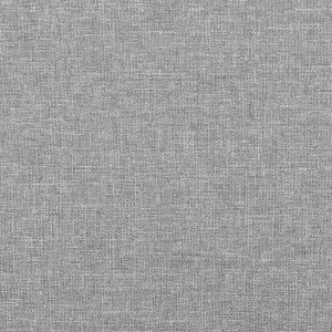 vidaXL Łóżko kontynentalne, jasnoszare, obite tkaniną, 80x200 cm 8