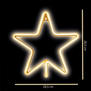 Dekoracja świąteczna Forever Light Neon LED CHRISTMAS GWIAZDA ciepła biała Bat + USB FLNE22 Forever Light 6