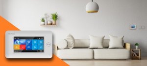 Huxgo Bezprzewodowy alarm GSM + WiFi HXA006 4G LTE z aplikacją TUYA SMART - C5 + syrena bezprzewodowa 3