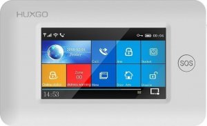 Huxgo Bezprzewodowy alarm GSM + WiFi HXA006 4G LTE z aplikacją TUYA SMART - C7 + syrena bezprzewodowa 5