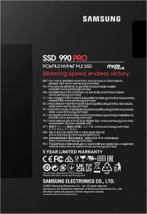 Dysk SSD Samsung 990 PRO 2TB M.2 2280 PCI-E x4 Gen4 NVMe (MZ-V9P2T0BW) 6